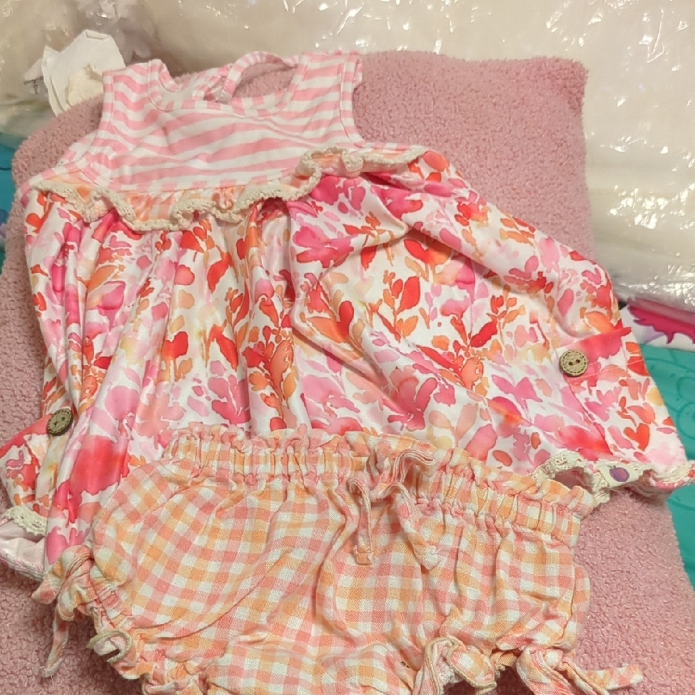 Cheeky Plum Pink Floral Diaper Cover Set